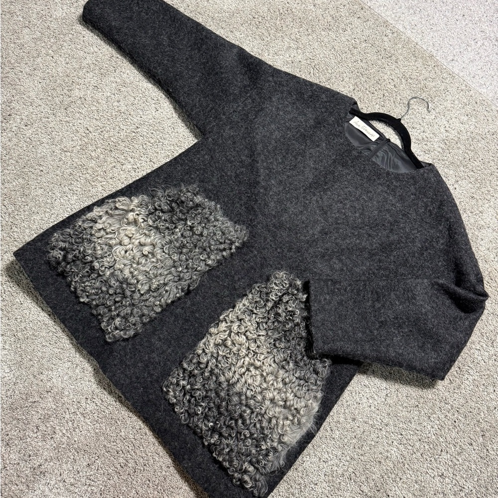 Ann Everett Charcoal Mini Dress
